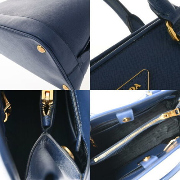 PRADA Blue Saffiano Tote Bag - Picture 10 of 12